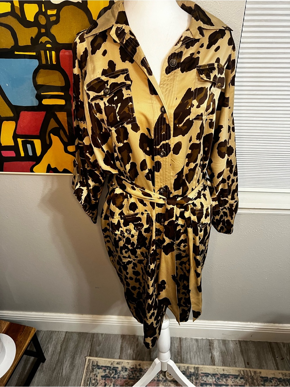 Diane Von Furstenberg DVF Silk 6
Medium Button Down Dress With Belt - Picture 13 of 14